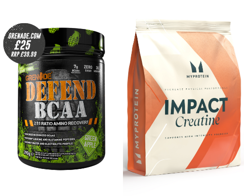 Gym supplements cover photo collage