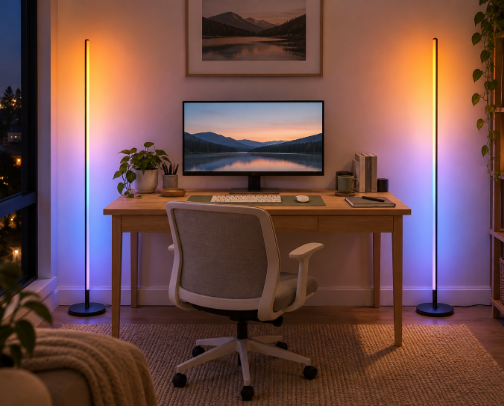 Night Shift WFH Essentials for a Cozy Desk Setup cover photo collage