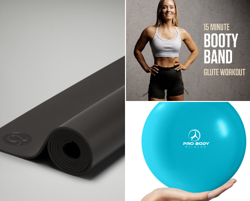 🧘‍♀️ “The Beginner Pilates Glow Kit:15 Essentials for Your At-Home Routine” cover photo collage