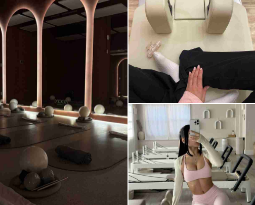 pilates princess ♥︎𐙚 cover photo collage