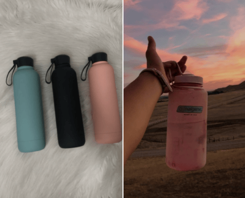 water bottles💧 cover photo collage