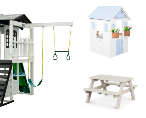 My dream kids outdoor play haven! cover photo collage