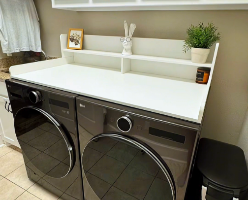 laundry room upgrades that make it easier + more functional cover photo collage