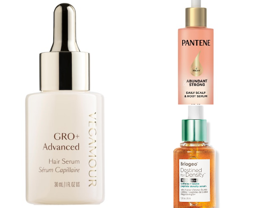 Growth vs Anti Shedding Hair serums cover photo collage