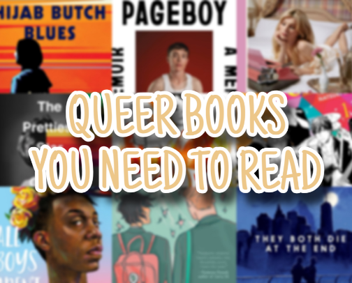 My Favorite Queer Reads! 🏳️‍🌈 Fiction, Memoirs, Graphic Novels and Manga! ✨ cover photo collage