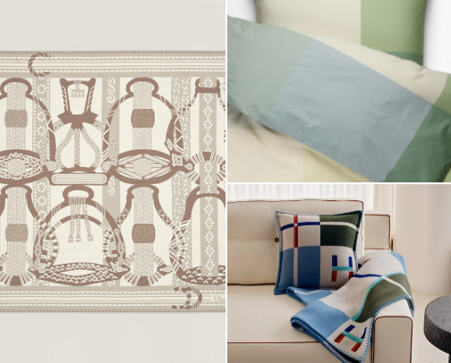 Luxe Layering Bedspreads/Cushions/ throws cover photo collage