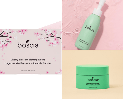 Boscia /skincare\ cover photo collage