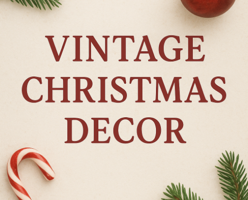 A Vintage Christmas cover photo collage