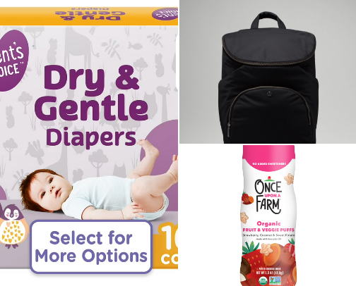 Diaper Bag Essentials cover photo collage