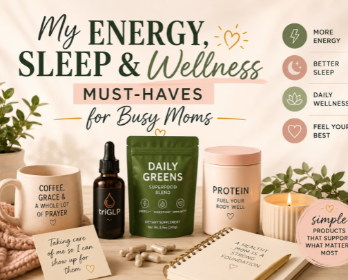 💛 My Energy, Sleep & Wellness Must-Haves for Busy Moms cover photo collage