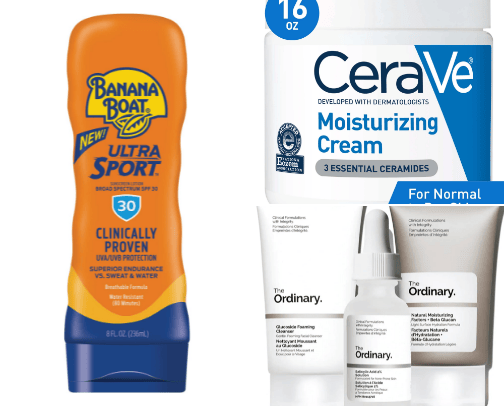 Affordable skincare cover photo collage