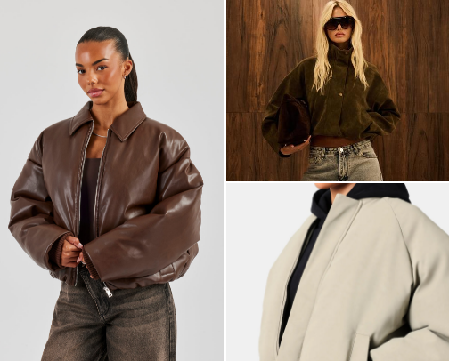 Autumn Winter Bomber Jackets cover photo collage