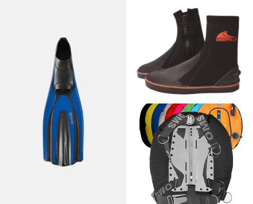 Dive Gear cover photo collage