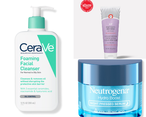 The Gym Girl Skincare Lineup cover photo collage