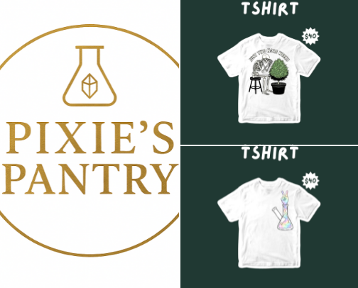 Pixie's Pantry Shop - TShirts cover photo collage