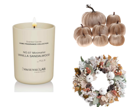 Fall Living Room Decor cover photo collage