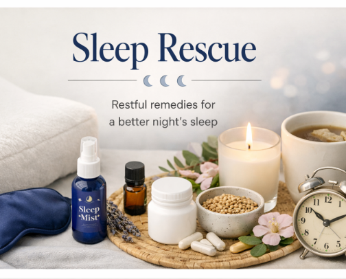 Sleep Rescue: For the Woman Who Hasn't Had a Full Night's Sleep Since 2019 cover photo collage