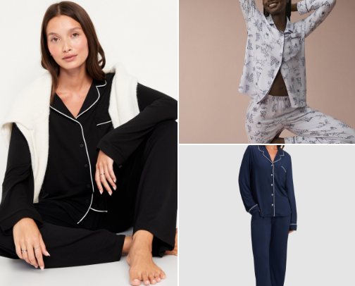 pajama sets for her cover photo collage