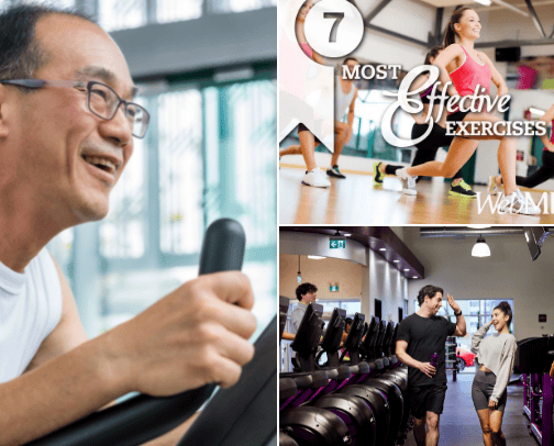 Fitness and Stress cover photo collage