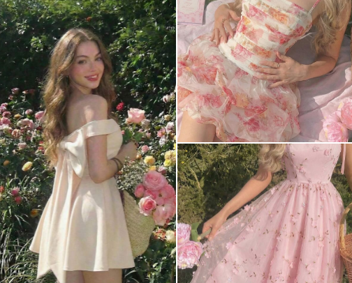 Pinterest-Girl in Real Life: The Dreamy Pastel Aesthetic Summer Dress 🎀✨️ cover photo collage