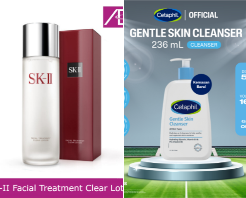 Skincare rekomendasi dan cocok cover photo collage