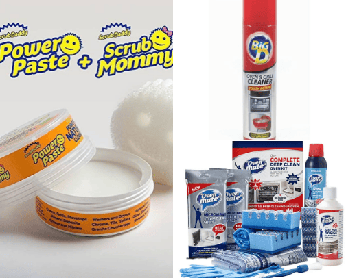Cleaning products cover photo collage