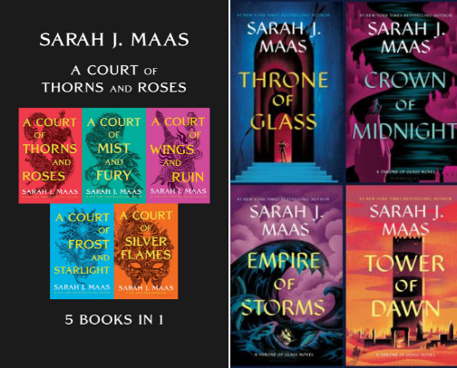 Romantasy Book Series I would Read Over and Over cover photo collage