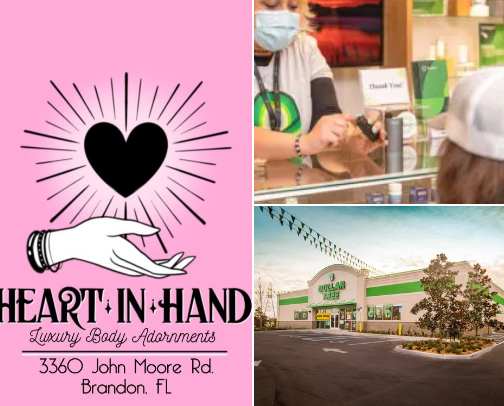 Restaurants and retail stores cover photo collage