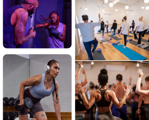 Pilates, Parks & Paths: Austin Edition cover photo collage