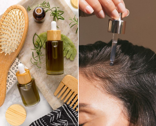 Recipe for shiny&healthy hair cover photo collage