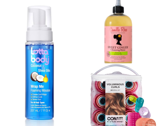 Hair products for mixed hair cover photo collage