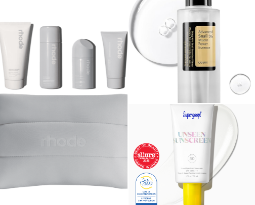Glass Skincare routine cover photo collage