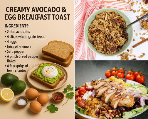 Nurse-Approved Healthy Meals 🥗 cover photo collage