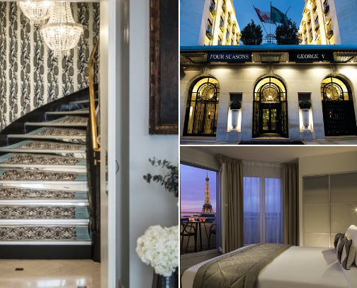 Most romantic hotels in city of love- top rated hotels in Paris cover photo collage