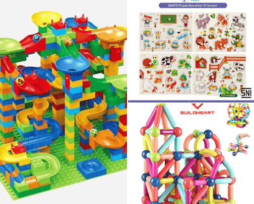 The Best Learning Toys for Children: Fun and Education Combined cover photo collage