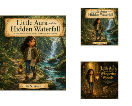 Little Aura Book Series cover photo collage