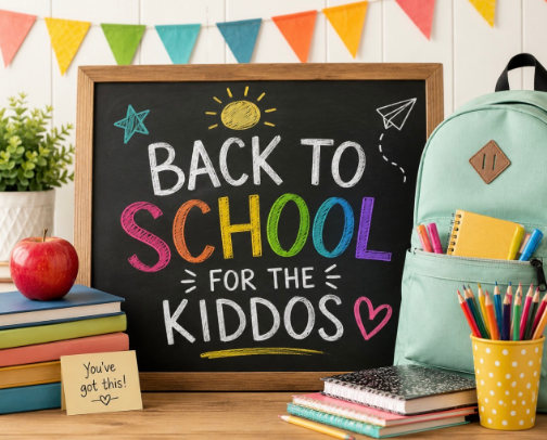 Back to school for the kiddos 📚 cover photo collage