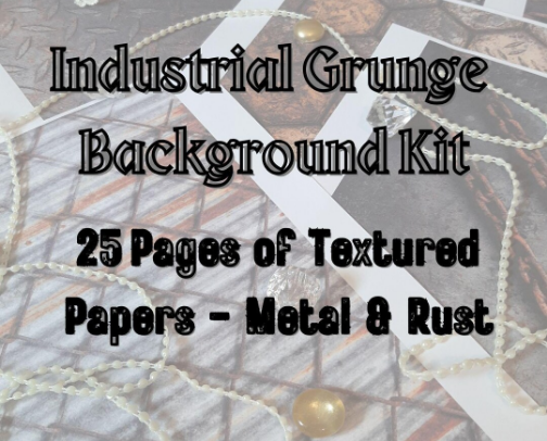 Craftymess - Industrial Grunge Background papers cover photo collage
