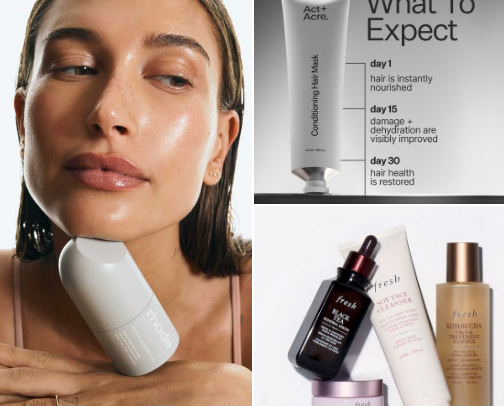 Skin care babies cover photo collage