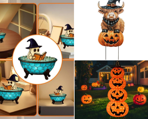 Halloween decorations 2026. cover photo collage