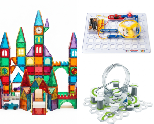 15 Screen-Free STEM Toys & Building Kits Kids Actually Play With for Hours (Ages 4-12) cover photo collage
