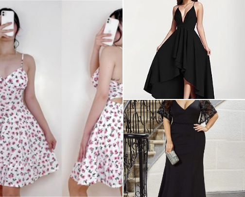 Sexy, Trendy and elegant Dress and Clothes cover photo collage