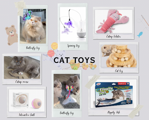 CAT TOYS cover photo collage