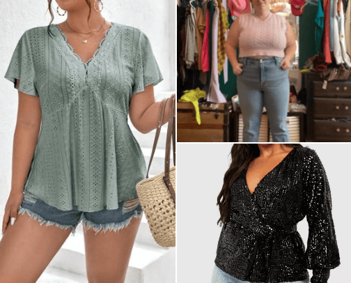 Plus Size Fashion cover photo collage