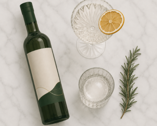 Mindful Drinking: The Elevated Alcohol-Free Bar Cart cover photo collage