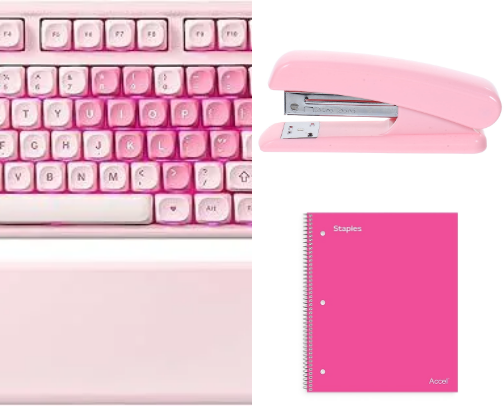 Girly Office Finds cover photo collage