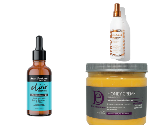 black girl hair essentials 🪮🤎 cover photo collage