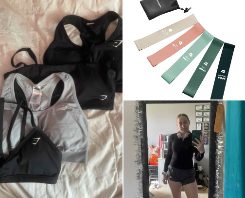 At-home lifting/pilates! cover photo collage