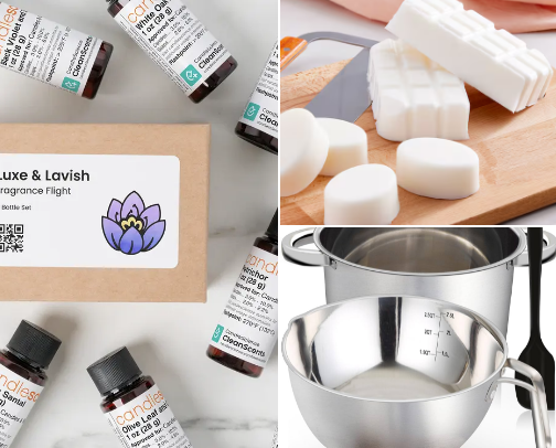 Candle and Soap making small business must have cover photo collage