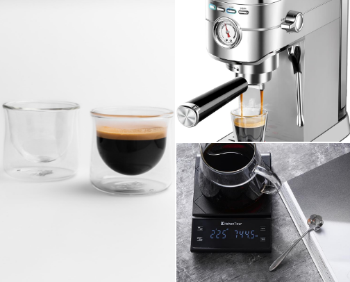 At home espresso cover photo collage